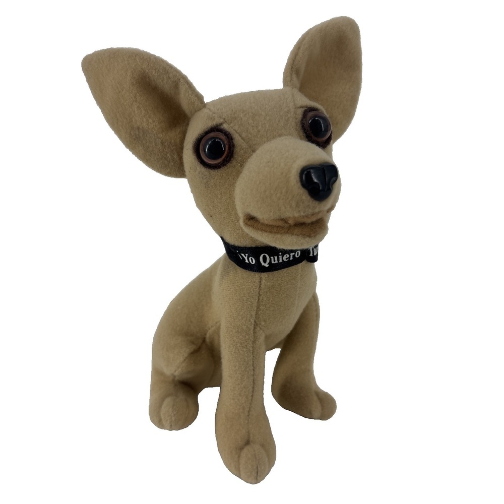 Applause Plush‎ Toy Tan Chihuahua Dog Yo Quiero Taco Bell WORKS! "Here Lizard!"